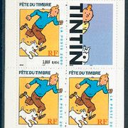 Francuska, Mi. br. 3445, karnet. Tintin. Zanimljivo u dobrom stanju.