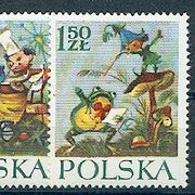 Poljska, Mi. br. 1364/69,čista kompletna serija, likovi iz priča. Zanimljiv
