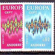Andora 1972 g Europa Cept Mi No 238-39 MNH 4658