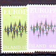 Island 1972 g Europa Cept  Mi No 461-62 MNH 4671