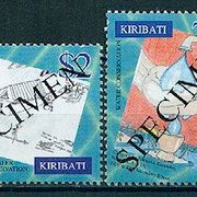 Kiribati 2001. - Mi. br. 846/50 čista serija sa pretiskom SPECIMEN.Zanimlji