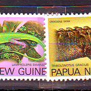 Papua Nova Gvineja 1978 g Fauna Gušteri Mi No 337-40 MNH 4919