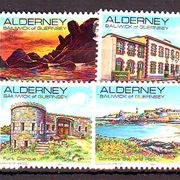VB Guernsey Alderney 1983 g Krajobrazi Mi No 1-12 MNH 4920