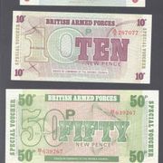 British Armed Forces***Five,Ten,Fifty New Pence***Special Voucher