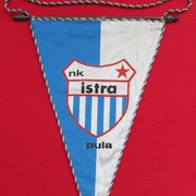 NK ISTRA, PULA - nogomet, zastavica veća, 35 x 22 cm
