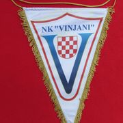 NK VINJANI - Imotski, nogomet, zastavica veća, 33 x 23 cm