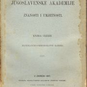 RAD JUGOSLAVENSKE AKADEMIJE ZNANOSTI I UMJETNOSTI (1897.)