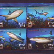 Nevis 2014 g WWF Fauna Morski pas MNH 4949