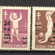 Finska 1948. - Mi.br. 353/55, čista serija, povodom tuberkuloze.