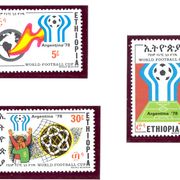 Etiopija 1978. - Mi.br. 970/974, nogometno prvenstvo.