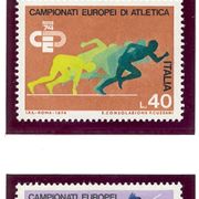 Italija 1974. - Mi.br. 1453/1454, prvenstvo u atletici.