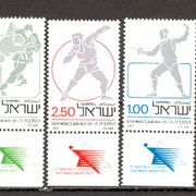 Izrael 1977 - Mi. br. 704/06, čista serija, razni sportovi.