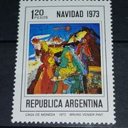 ARGENTINA- BOŽIĆ 1973. MNH