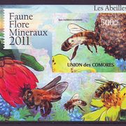 Comores 2011 g Fauna Flora Minerali blok nezupčano MNH 4994