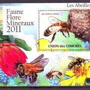 Comores 2011 g Fauna Flora Minerali blok MNH 4994