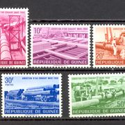 Gvineja 1964 - Mi.br. 230/34, čista serija, izgradnja.