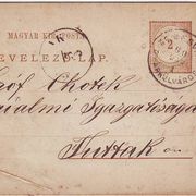 Dopisnica  Ugarska - 1889
