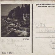 Dopisnica  ex YU - 1954 Opatija