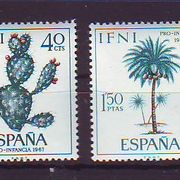 Španjolska Kolonije Ifni 1967 g Flora Palme Mi no 254-57 MNH 5013