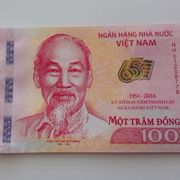 VIETNAM 100 ĐONG 2016 GODINA UNC