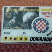 Hajduk pretplata,doigravanje 1998-99 g.