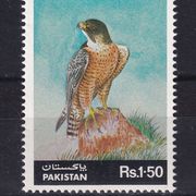 Pakistan 1986 - Mi.br. 670, sokol,  MNH marka. - (PTI)