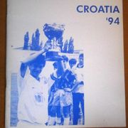 Nogomet  Kadetski Me. Turnir "CROATIA `94" program,Hajduk,Rijeka,Croatia