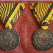 Austrija, Austro Ugarska - 2 DECEMBRE 1873. Medalja