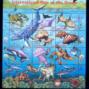 UN 1998 - Mi.br. 771/782, čista serija u arčiću, razne morske životinje
