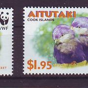 Aitutaki 2002 g WWF Fauna Ptice Mi no 772-75 MNH 5047