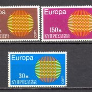 Cipar 1970 - Mi.br. 332/334, čista serija, Europa, zanimljivo.