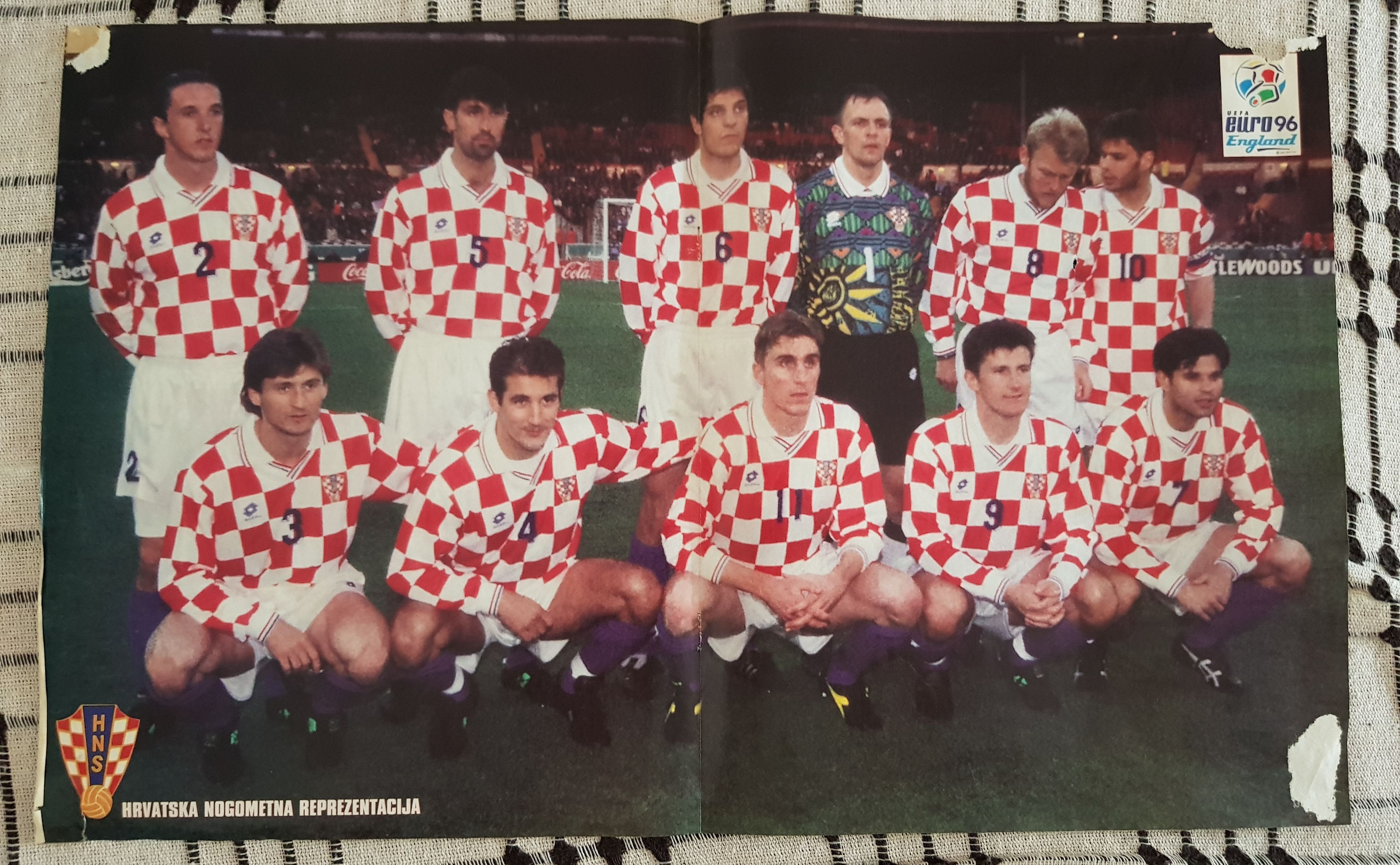 aukcije.hr HRVATSKA NOGOMETNA REPREZENTACIJA 1996. POSTER
