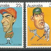 Australija,Karikature poznatih 1981.,čisto 