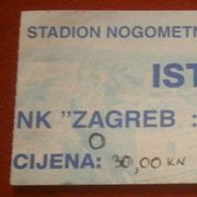 Nogomet - NK ZAGREB - NK CROATIA,Zagreb 5.3. 1995. - ulaznica