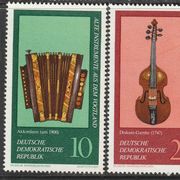 Njemačka DDR 1977. Stari muzički instrumenti MiNr 2224-2228 MNH