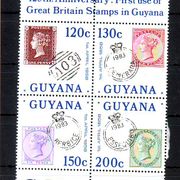 Guyana Poštanska povijest Poštanske marke MI no 1040-43 MNH 5060