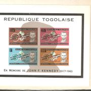 Togo - 1963. In Memoriam, Kenedi, blok