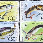 BUGARSKA - MNH - WWF - FAUNA - RIBE - Mi.Br.4678-4681