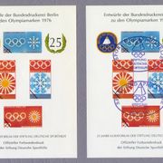 Njemačka 1976 Olimpijske igre Montreal Sporthilfe dvije vinjete