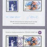 Njemačka 2001 Sport za hendikepirane Sporthilfe dvije vinjete 3