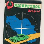 Jugopetrol auto karta 1962