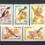 Rusija SSSR 1981 - Mi.br. 5103/5107, čista serija, ptice