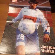 Stari sportski plakat - Jurica Vučko - NK Hajduk