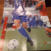 Stari sportski plakat - Aljoša Asanović- NK Hajduk