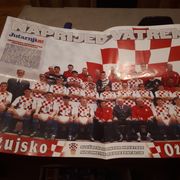 Stari sportski plakat - Reprezentacija Hrvatske