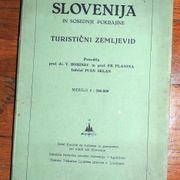 ZEMLJOVID Slovenija in sosedne pokrajine turistični zemljevid