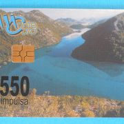 BOKA KOTORSKA 550. imp. * Crna Gora - stara chip kartica, samo 30.000 kom.