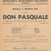HNK Zagreb plakat Don Pasquale