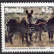 NAMIBIJA - MNH - WWF - FAUNA - ZEBRE - MI.BR.702-705