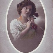 Razglednica čestitka " Dama " 1915